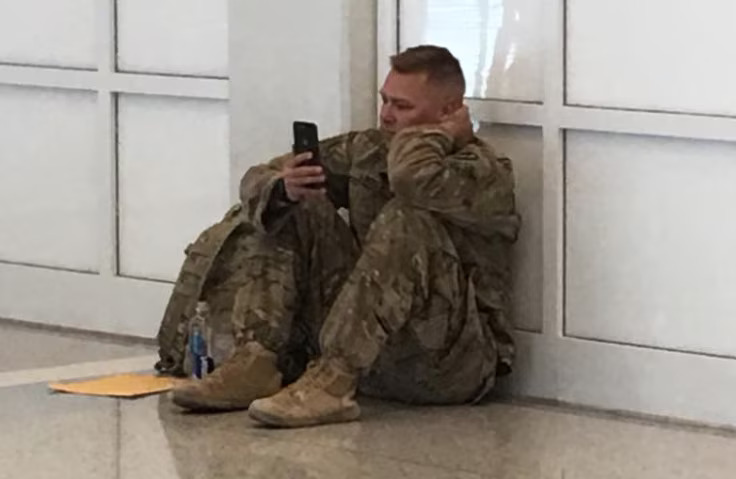 Passengers Delay Flight When They Learn Why A Crying Soldier Must Board